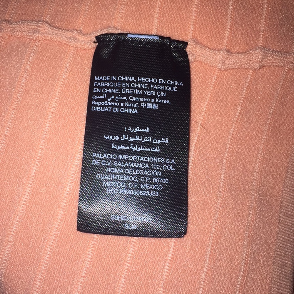 Sexy spring Bebe peach dress - Picture 4 of 7